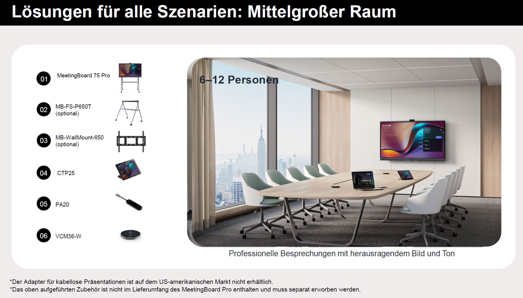 Mittelgroß 6-12 Personen